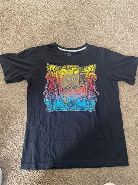 Nike Black Short Sleeve T-Shirt with Multicolor Graphic